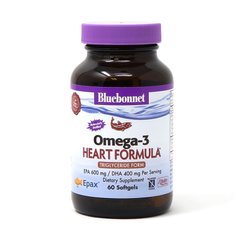 Bluebonnet Nutrition Natural Omega-3 Heart Formula, 60 капсул