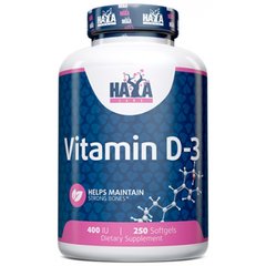 Haya Labs Vitamin D3 400 IU, 250 капсул