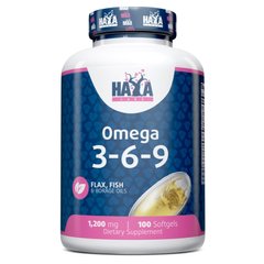 Haya Labs Omega 3-6-9, 100 капсул