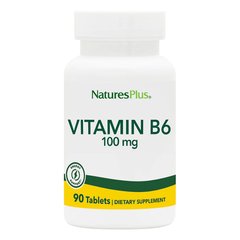 Natures Plus Vitamin B6 100 mg, 90 таблеток