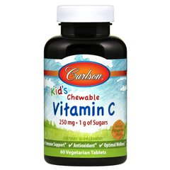 Carlson Labs Kid's Chewable Vitamin C, 60 таблеток