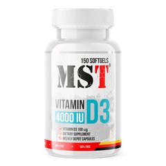 MST Vitamin D3 4000 IU, 150 капсул