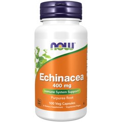 NOW Echinacea 400 mg, 100 вегакапсул