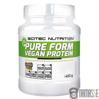 Scitec Pure Form Vegan Protein, 450 грам - Green Series Горіх карамель