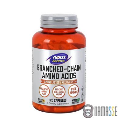 NOW Branched Chain Amino Acids, 120 капсул