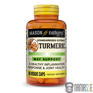 Mason Natural Turmeric, 60 вегакапсул