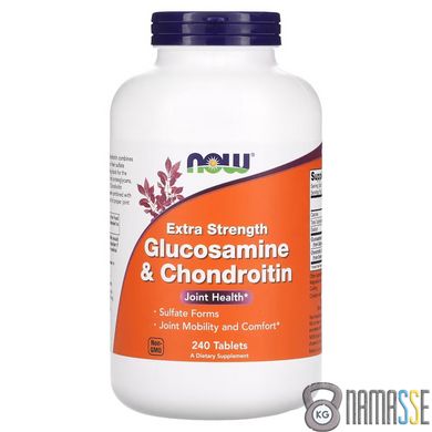 NOW Glucosamine & Chondroitin Extra Strength, 240 таблеток