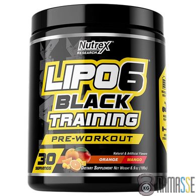 Nutrex Research Lipo-6 Black Training, 195 грам Виноград