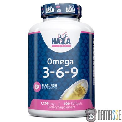 Haya Labs Omega 3-6-9, 100 капсул