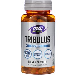 NOW Tribulus 500 mg, 100 капсул