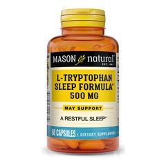 Mason Natural L-Tryptophan Sleep Formula, 60 капсул