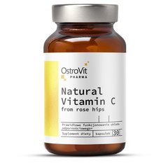 OstroVit Pharma Natural Vitamin C from Rose Hips, 30 капсул
