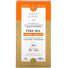 Enzymedica Aqua Biome Fish Oil + Meriva Curcumin, 60 капсула - лимон