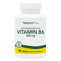 Natures Plus Vitamin B6 500 mg, 90 таблеток
