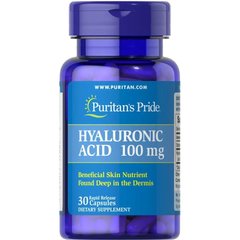 Puritan's Pride Hyaluronic Acid 100 mg, 30 капсул