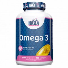Haya Labs Omega 3 1000 mg, 100 капсул