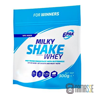 6PAK Nutrition Milky Shake Whey, 300 грам Арахіс банан
