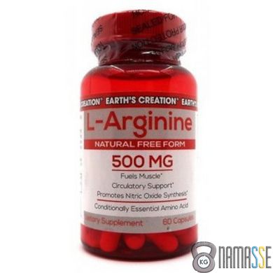 Earth‘s Creation L-Arginine 500 mg, 60 капсул