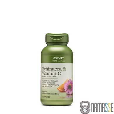 GNC Herbal Plus Echinacea & Vitamin C, 60 капсул