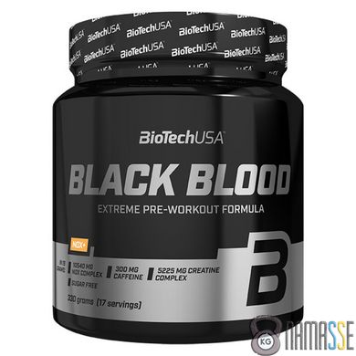 BioTech Black Blood NOX 330 грам, чорниця-лайм Апельсин