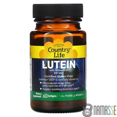 Country life Lutein, 60 капсул