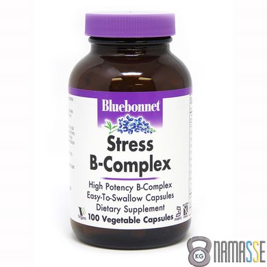 Bluebonnet Nutrition Stress B-Complex, 100 вегакапсул