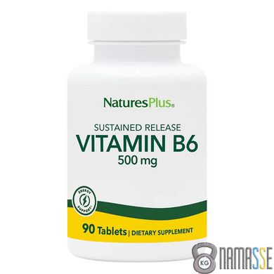 Natures Plus Vitamin B6 500 mg, 90 таблеток