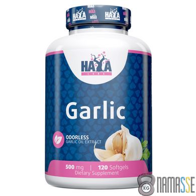 Haya Labs Odorless Garlic 500 mg, 120 капсул