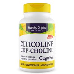Healthy Origins Citicoline CDP-Choline 250 mg, 60 вегакапсул