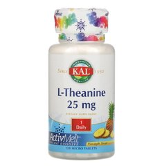 KAL L-Theanine 25 mg, 120 таблеток