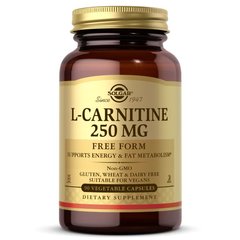 Solgar L-Carnitine 250 mg, 90 вегакапсул