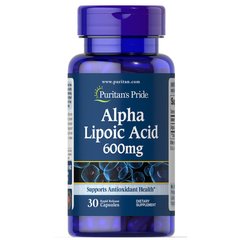 Puritan's Pride Alpha Lipoic Acid 600 mg, 30 капсул