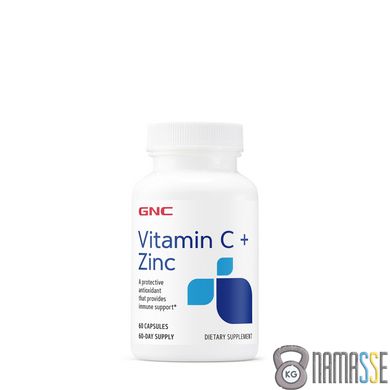GNC Vitamin C + Zinc, 60 капсул