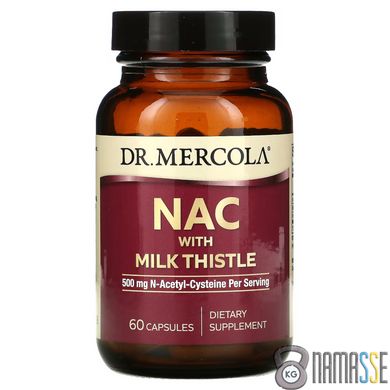 Dr. Mercola NAC with Milk Thistle, 60 капсул