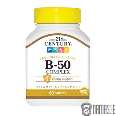 21st Century Vitamin B-50 Complex, 60 таблеток