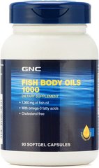 GNC Fish Body Oils 1000, 90 капсул