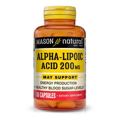 Mason Natural Alpha-Lipoic Acid 200 mg, 60 капсул
