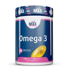 Haya Labs Omega 3 1000 mg, 500 капсул