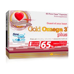 Olimp Gold Omega 3 Plus 65%, 60 капсул