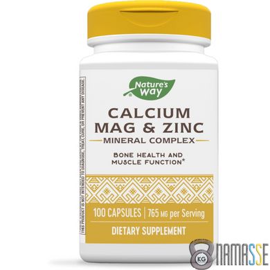 Nature's Way Calcium Mag & Zinc, 100 капсул