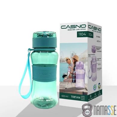 Пляшка CASNO KXN-1104 Tritan 400 мл, Green
