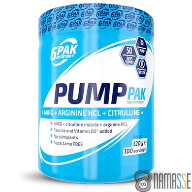 6PAK Nutrition Pump Pak, 320 грам Грейпфрут-малина