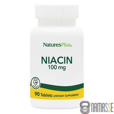 Natures Plus Niacin 100 mg, 90 таблеток