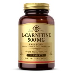 Solgar L-Carnitine 500 mg, 60 таблеток