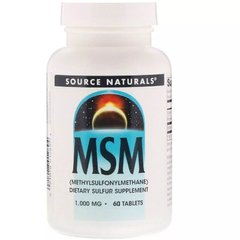 Source Naturals MSM 1000 mg, 60 таблеток