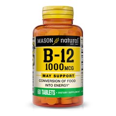 Mason Natural Vitamin B12 1000 mcg, 60 таблеток