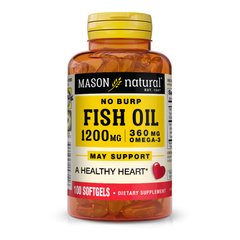 Mason Natural Fish Oil 1200 mg Omega-3 360 mg, 100 капсул