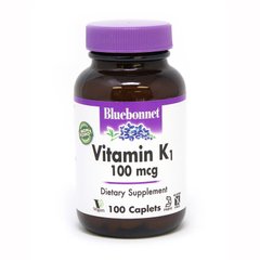 Bluebonnet Nutrition Vitamin К1 100 mcg, 100 капсул