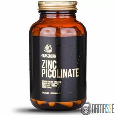 Grassberg Zinc Picolinate 15 mg, 180 капсул