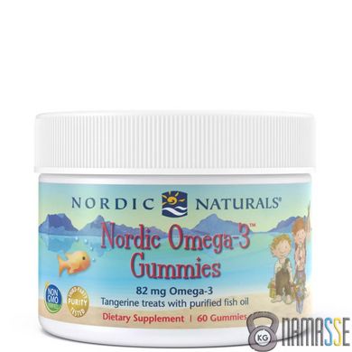 Nordic Naturals Nordic Omega-3 Gummies, 60 желеєк - мандарин